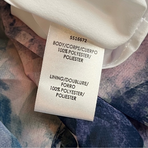 Kay Unger Dress NWT Size 8 Kaylee Floral One Shoulder Ruffle Midi Dress - Picture 15 of 15